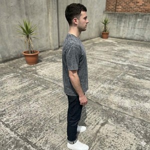 T-shirt oversize sportif 100 % coton épais pour homme, streetwear, épaules tombantes, séchage rapide, respirant - Product Image 5