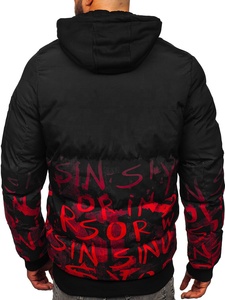 Chaqueta Bomber de Invierno para Hombre, Diseño de Lona, Ecológica, Gruesa, con Capucha, Cierre de Cremallera, Impermeable, Acolchada, Personalizable - Product Image 5