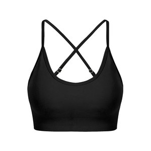 Fabricación de Ropa Deportiva para Gimnasio, Sujetador Deportivo para Mujer con Logotipo Personalizado, Sujetadores Deportivos para Mujeres con Pechos Grandes, Sujetador Deportivo de Compresión con Cuello Redondo - Product Image 1