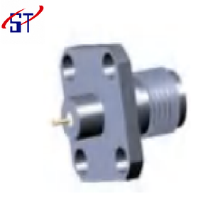 Panel Mount Coaxial Connector RF Feedthrough Connector Metal <b>Mounting</b> <b>Block</b> for Cable Connection - Product Image 4