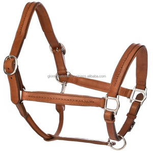 Cabestro para Caballo Acolchado de Cuero Genuino Negro, Marrón o Bronceado, Hecho a Medida, con Diseño Trenzado a Mano y Accesorios de Latón Ajustables - Product Image 3