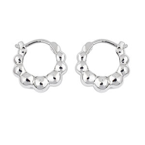 ELEGANT WOMEN HOOP <b>EARRINGS</b> BOHEMIAN STYLE 925 STERLING SILVER PLATED JEWELRY FOR ANNIVERSARY AND SPECIAL OCCASIONS LIGHTWEIGHT - Product Image 3