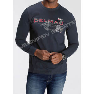 Camiseta de Hombre de Manga Larga, Talla Grande, 100% Algodón, 240 g/m², Transpirable, Ligera, de Secado Rápido, con Logotipo Personalizado, Venta al Por Mayor - Product Image 3