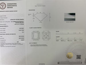 Diamantes Sueltos Rosa Fantasía de 1.38ct, Corte Radiante, Claridad VVS, Cultivados en Laboratorio HPHT CVD, Certificados por IGI, Perforados con Láser, para Joyería, Venta al Por Mayor - Product Image 3