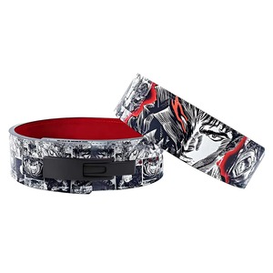 Cinturón de Levantamiento de Pesas de Cuero Premium con Palanca, Logotipo Personalizado, Ajustable, para Entrenamiento de Fuerza - Product Image 1