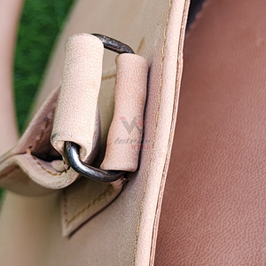 Sac pour ordinateur portable élégant en cuir véritable, couleur rose blush, vintage, double poignée, sangle détachable, mallette professionnelle pour usage professionnel - Product Image 2
