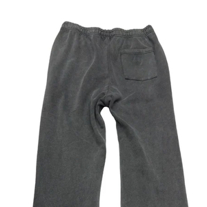 Pantalon large gris pour homme, taille élastique, décontracté, en velours côtelé tricoté mi-lourd, style automne, poches latérales, respirant - Product Image 3