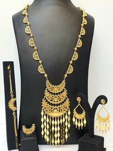 Nuevo Conjunto de Collar con Colgante Chapado en Oro de 24K para Mujer, Estilo Árabe Clásico, Joyería Fina para Bodas y Fiestas, Regalo - Product Image 2