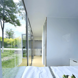 Cabine en acier personnalisée de 40 pieds, cabine Airbnb à 2 chambres avec salle de bain et cuisine, maison préfabriquée portable pour <span class=keywords><strong>location</strong></span> touristique - Product Image 4