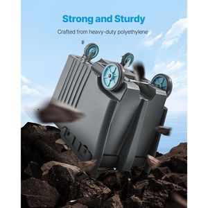 อุปกรณ์ทำความเย็นสำหรับครัวเชิงพาณิชย์  กล่องใส่น้ำแข็งแบบพกพา 125 ปอนด์  4 ล้อ ฝาปิดแบบพลิก  ฉนวนกันความร้อน  ขนาด 31.5 x 22.8 x 29 นิ้ว - Product Image 3