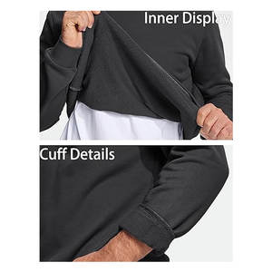 Sudadera de cuello redondo para hombre, manga larga, informal, cálida, de forro polar, cómoda, mezcla de algodón, estilo urbano - Product Image 2