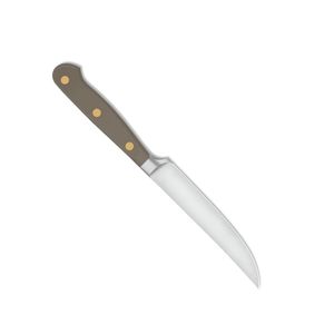 Couteaux à steak classiques avec lame en acier inoxydable tranchante non dentelée et manche noir confortable pour une découpe précise de la viande - Product Image 3