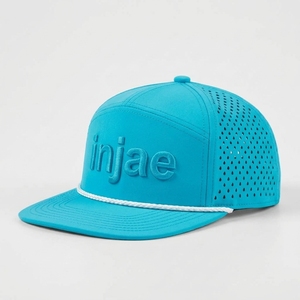 Gorra de Golf Personalizada de Lona para Exteriores con Visera Plana, Perforaciones Cortadas con Láser y Bordado 3D, Fabricante Mayorista OEM ODM, MOQ Bajo - Product Image 2