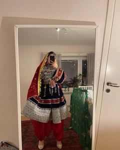 Vintage Modern Afghan Kuchi Wedding <b>Dresses</b> Lace Long Sleeves Handmade Embroidery Chiffon Custom Styles <b>All</b> Seasons - Product Image 6