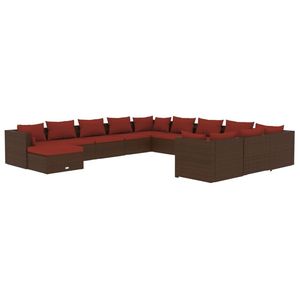 Ensemble de salon de jardin Cinnamon Red en couleur marron - Product Image 2