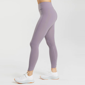 OEM Custom Women's High Waist <b>Tummy</b> <b>Control</b> Leggings Breathable 4 Way Stretch Yoga Workout Running Gym Fitness Pants Seamless Ac - Product Image 3