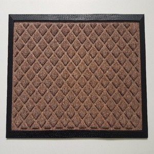 Premium Quality Recycled Rubber Backed Polypropylene Loop Pile Door Mat Washable Anti-Slip Indoor/Outdoor Decorative Design Bulk - Product Image 1