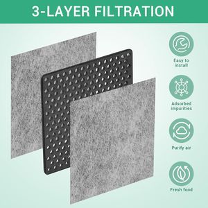 Paquete de 6 filtros de aire compatibles con LG LT120F para refrigerador Kenmore Elite, modelo de repuesto 469918 9918 ADQ73214402 ADQ73214403 - Product Image 3