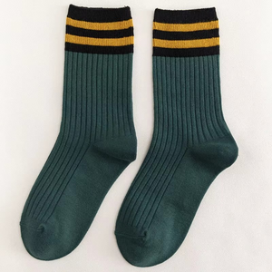 Chaussettes de sport d'hiver pour femmes, longueur mi-mollet, 100 % coton molletonné, séchage rapide, respirantes, avec personnalisation du corps et du bord du mollet - Product Image 5