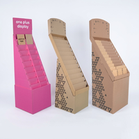 Présentoir de sol en carton personnalisé, porte-revues multi-poches pour magazines, livres, cartes de vœux, cartes postales, pour magasins de détail