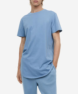 Camiseta Moderna 100% Algodón Ringer para Hombre, con Logotipo Personalizado por Impresión Digital, Color Sólido, Hombros Caídos, Estilo Hip Hop, Transpirable - Product Image 1