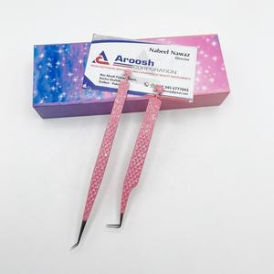 ที่หนีบขนตาตุ๊กตาทำจากสแตนเลสที่สวยงามแวววาวสีชมพูสีขาว90 45องศาเป็นมิตรต่อสิ่งแวดล้อม - Product Image 4