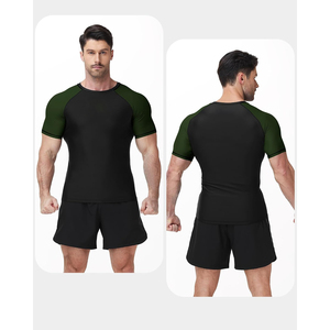 Fournisseur d'ensembles de rashguards MMA personnalisés haut de gamme, ensemble de t-shirt et short athlétique à séchage rapide, OEM ODM - Product Image 2