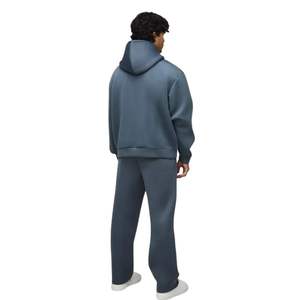 Ensemble de survêtement streetwear de luxe unisexe décontracté avec sweat à capuche oversize et pantalon large 2 pièces en tissu de coton doux - Product Image 5