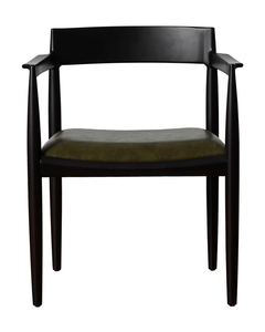 Chaise de salle à manger en teck massif de qualité supérieure avec siège rembourré imperméable, mobilier moderne pour appartement et restauration fine - Product Image 4