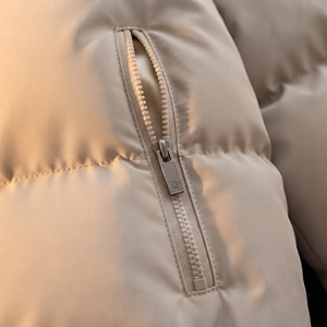 Veste matelassée légère à col montant, chaude, décontractée, pour l'hiver, avec fermeture éclair intégrale, pour l'extérieur - Product Image 6