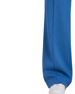 Manufacturer Custom Women Royal Blue Wide Leg Sweatpants High Waist Loose Fit Lounge Jogger Pants Casual Streetwear Daily Wear - Product Image 3