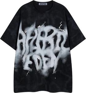 Custom Unisex 100% Cotton Mens Graphic Tee <b>Shirts</b> Oversized Baggy Loose Cotton T-<b>Shirt</b> Streetwear Casual Summer <b>Y2k</b> <b>Shirt</b> - Product Image 3