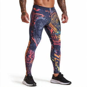 Leggings Deportivos Sublimados para Hombre Regal Three, Pantalones de Compresión, Capa Base, Leggings Atléticos de Poliéster/Nailon de Secado Rápido - Product Image 1