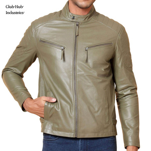 Veste en cuir tendance pour homme, pour l'hiver et le quotidien, veste en cuir classique pour homme, vêtements d'extérieur tendance pour l'hiver, vêtements élégants pour homme - Product Image 1