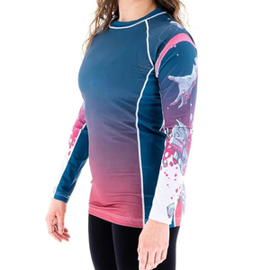 Haut de surf et de natation pour femme, personnalisé, à séchage rapide, anti-UV, respirant, à compression, avec manches, idéal pour la gym et le sport - Product Image 3