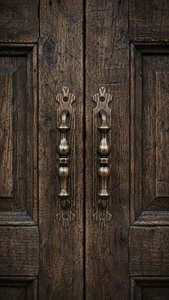 Ensemble de poignées de portail en fer forgé à la main avec finition peinte ; facile à assembler, adapté aux accessoires de portail. - Product Image 2