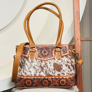 Vente en gros de sacs de transport dissimulés en cuir usiné à la main pour femmes sacs à bandoulière en cuir de vachette sacs à main de luxe en cuir véritable - Product Image 4