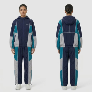 Men's <b>Flannel</b> Lined Windbreaker Tracksuit - Windbreaker <b>Jacket</b> & Pants Set for Jogging, China Factory Supplier - Product Image 1