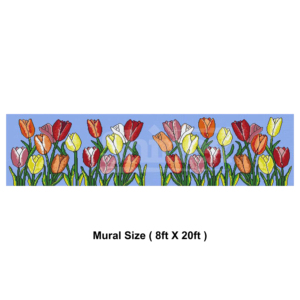 Mosaïques murales artistiques traditionnelles en verre, visuellement saisissantes, 10 mm, découpées à la main, résistantes à l'eau, écologiques, pour murs intérieurs - Product Image 3