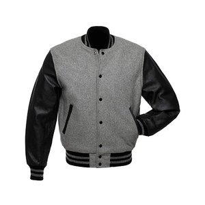 Street Spring Autumn University Unisex Outdoor Wool Jacket Varsity Jacket for <b>Men</b> - Product Image 3