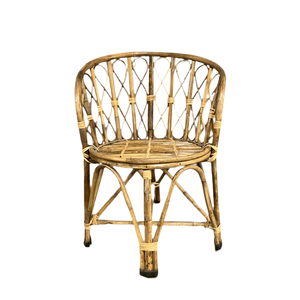 Wholesale Handcrafted Bamboo Chair Boho Chic Woven Design Petite Size Curved <b>Frame</b> for Indoor and Outdoor Use Vietnam OEM ODM - Product Image 1