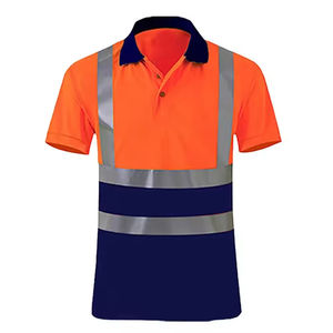 Chemises jaunes marine 100% coton, haute visibilité, pour l'exploitation minière, la construction, chemise de travail réfléchissante de sécurité haute visibilité - Product Image 4