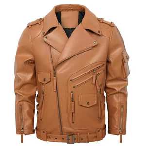 Chaqueta de Cuero para Hombre de Primera Calidad al Mejor Precio, Chaqueta de Cuero de Alta Calidad, Chaqueta de Cuero Cómoda para Invierno en Venta - Product Image 1