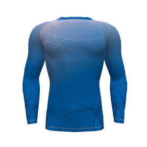 Maillot de bain Rash Guard pour homme à manches courtes, extensible, séchage rapide, noir avec manches sublimées - Product Image 5