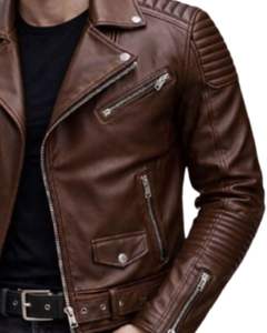 Denim Custom Black Leather Wax Waxed Long Casual Autumn Zipper Coat Jeans Men <b>Jacket</b> - Product Image 5