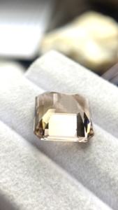 Piedra de Morganita Natural Certificada, Corte Esmeralda Cuadrado, Excelente Color y Brillo, Beryl Natural de 12.80 Quilates, Limpia con Lupa - Product Image 6