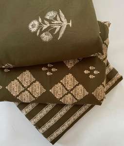 Tela de Algodón Estampada a Mano de Lujo, Patrones Vibrantes, Material Natural Transpirable para Ropa, Edredones, Cortinas y Cojines - Product Image 2