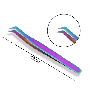 Customized Size Professional Volume Eyelash Extension Tweezers <b>Individual</b> Isolation 3D to 7D <b>Lash</b> Pickup Tweezers - Product Image 2
