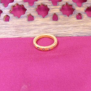 Wedding Wear 925 Sterling Silver Gold Plated Jewelry Diamond Gemstone Women Wear <b>Spinner</b> <b>Ring</b> - Product Image 5