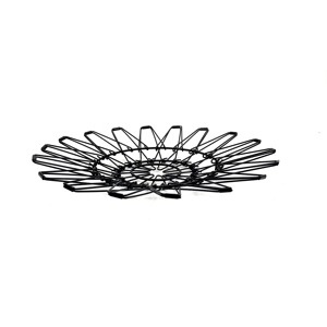 Sturdy Wholesale Fruit Basket Sleek Design Geometric Round Metal Wire Vegetables Dry Storage Bowl for Dining <b>Table</b> Centerpiece - Product Image 4